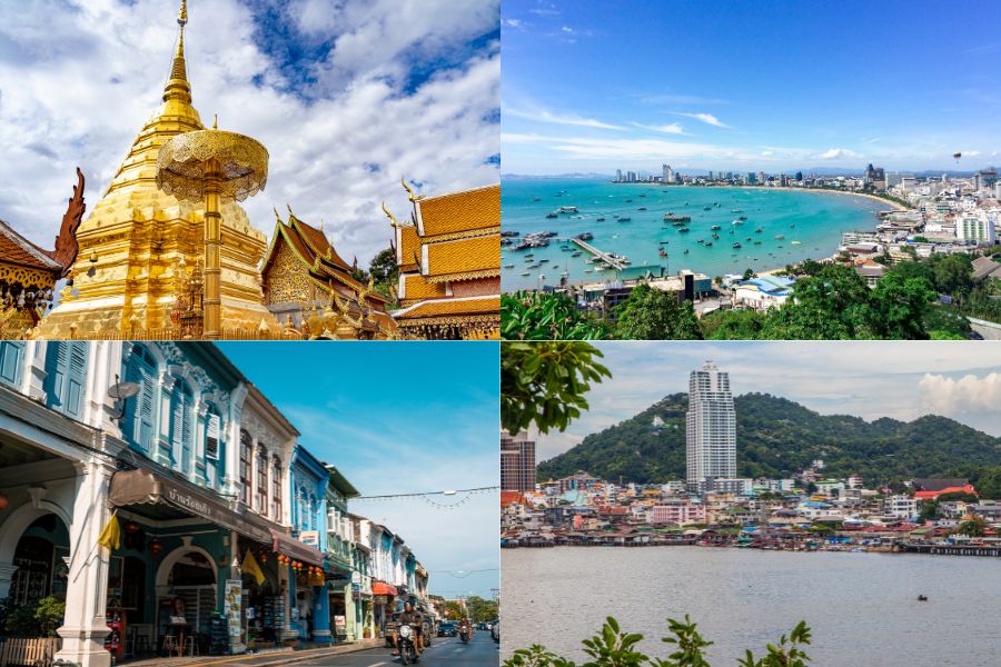 【タイ移住】バンコク以外に住むならどこ?チェンマイ・パタヤ・シーラチャ・プーケットを徹底比較